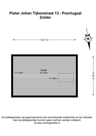 Floorplan - Pieter Johan Tijkenstraat 13, 3176 VG Poortugaal